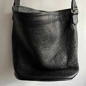 Vintage Coach Bucket Bag Black Leather